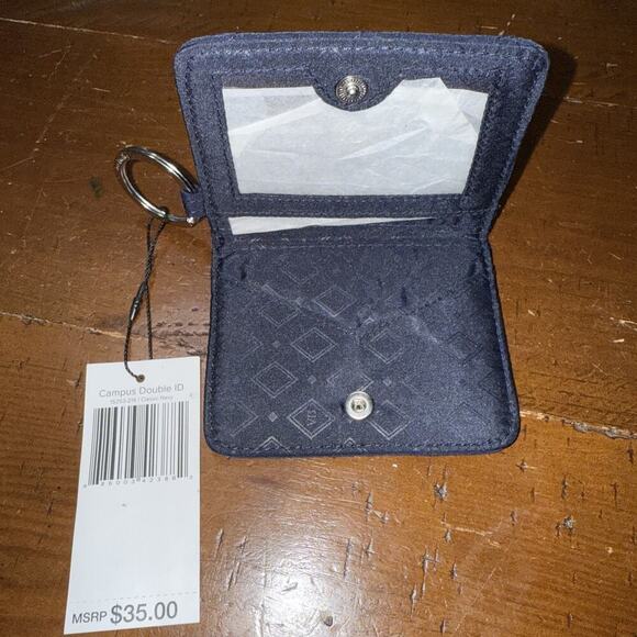 Vera Bradley ~ “Classic Navy" ~ Campus Double ID Case ~ NWT - Picture 3 of 5